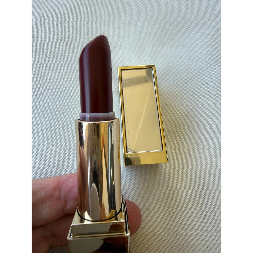 Estee Lauder Pure Color Envy 250 Red Ego Sculpting Lipstick Gold Case